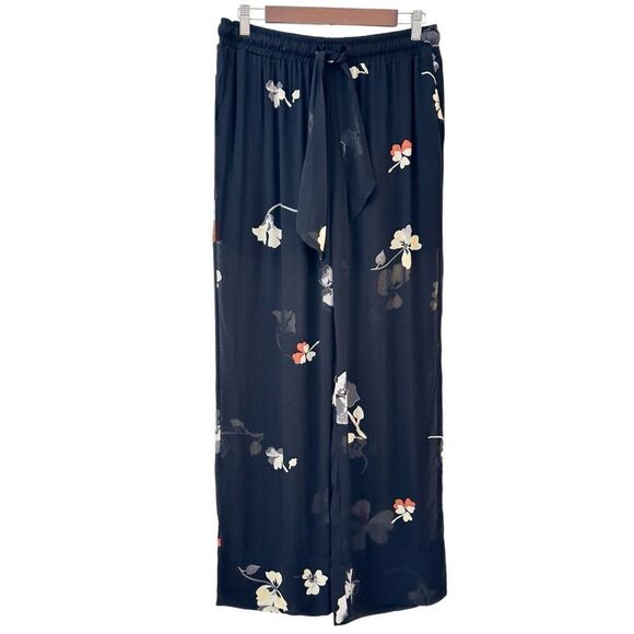 Ganni Floral Pant Lorita Georgette Sheer Size 8 - Picture 3 of 11